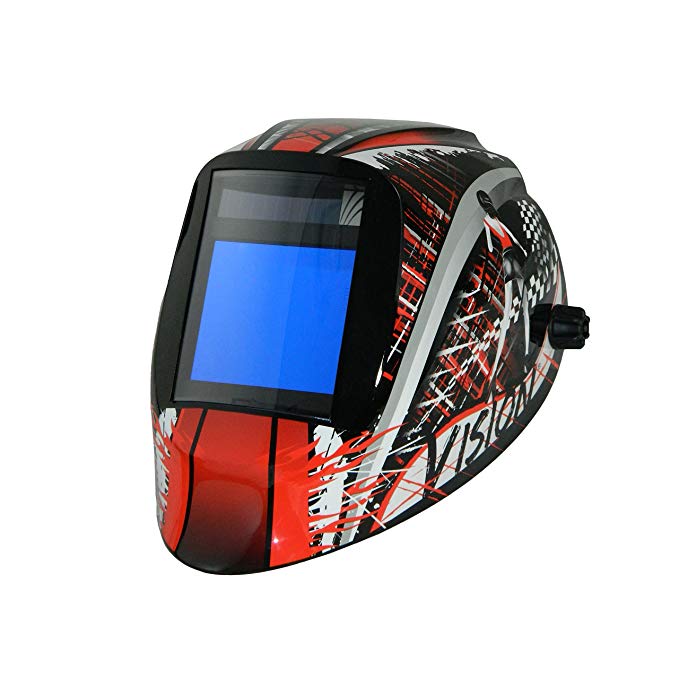 ArcOne X81V-1523 Vision Welding Helmet with X81V Digital Asic Auto Darkening Filter, Speedway