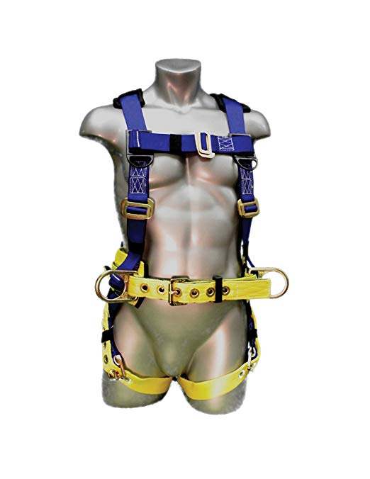 Elk River WorkMaster Harness with Tongue Buckles, 3 D-Rings, Polyester/Nylon, Small