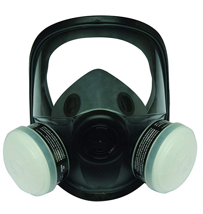 Honeywell Paint Spray Reusable Full Mask OV/R95 Respirator Convenience Pack, Medium/Large (RWS-54037)