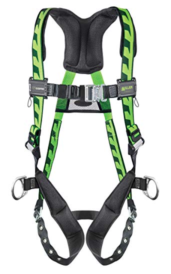 Miller Titan by Honeywell AC-TB2/3XLGN AirCore Full Body Harness, 2X-Large/3X-Large, Green