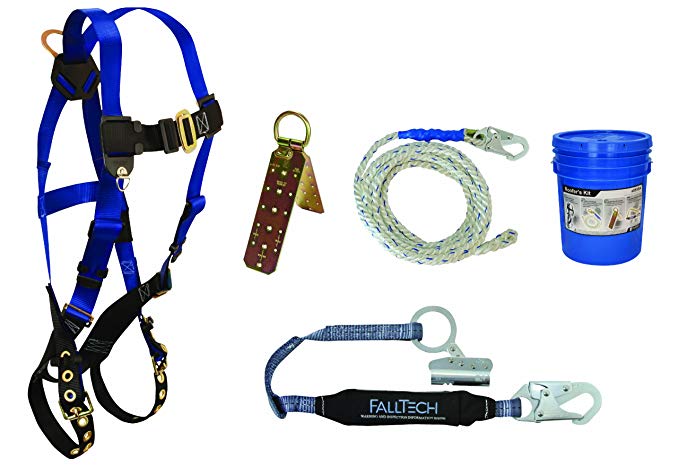 Falltech 8595a Contractor Harness with Roofer's Kit, Universal Fit, 5-pack (Pack of 12)