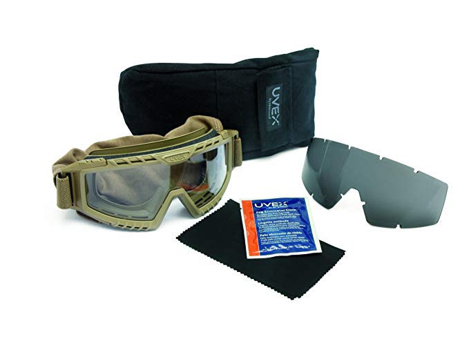 UVEX by Honeywell S0765D XMF Tactical Goggle, Desert Tan
