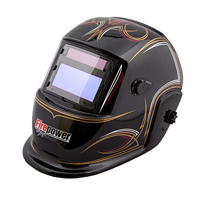 Firepower 1441-0085 Auto-Darkening Welding Helmet with Pinstripes Design